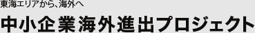 東海エリアから、海外へ中小企業海外進出プロジェクト