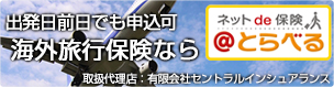 海外旅行保険なら ネットde保険@とらべる